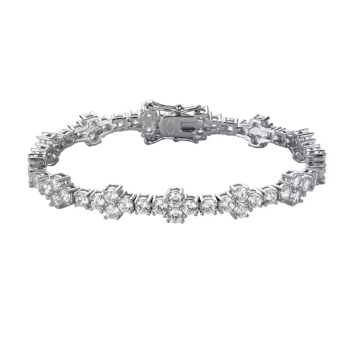 Moissanite Cross Bracelet